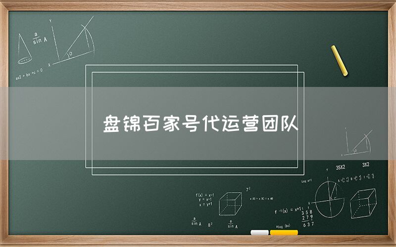 盘锦百家号代运营团队